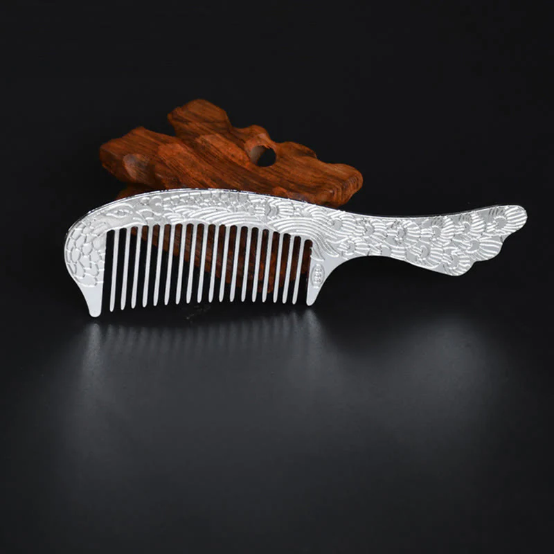 Buddha Stones Lucky Dragon Phoenix Protection Strength Comb