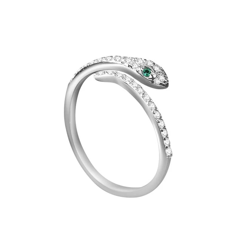 Buddha Stones 925 Sterling Silver Year Of The Snake Adjustable Open Protection Ring