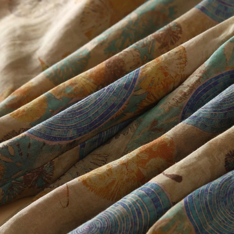 Buddha Stones Retro Casual Chinese Frog-Button Design Women's Harem Pants With Pockets