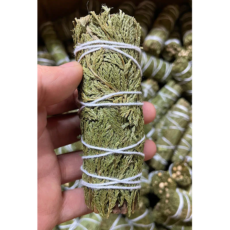 Buddha Stones Cedar Smudge Stick for Home Cleansing Incense Meditation and Rituals Cedar Sticks Incense Wands