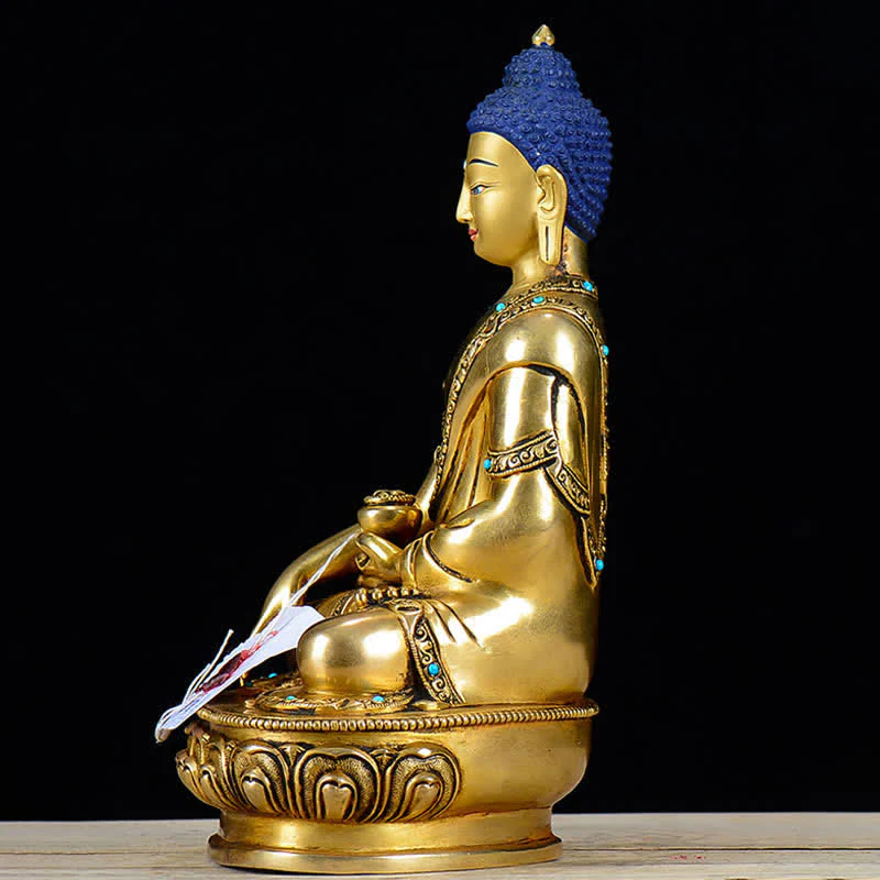 Buddha Stones Shakyamuni Compassion Copper Statue Decoration