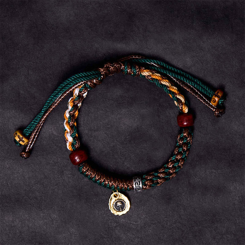Buddha Stones Tibetan Bone Beads Luck Rope Bracelet
