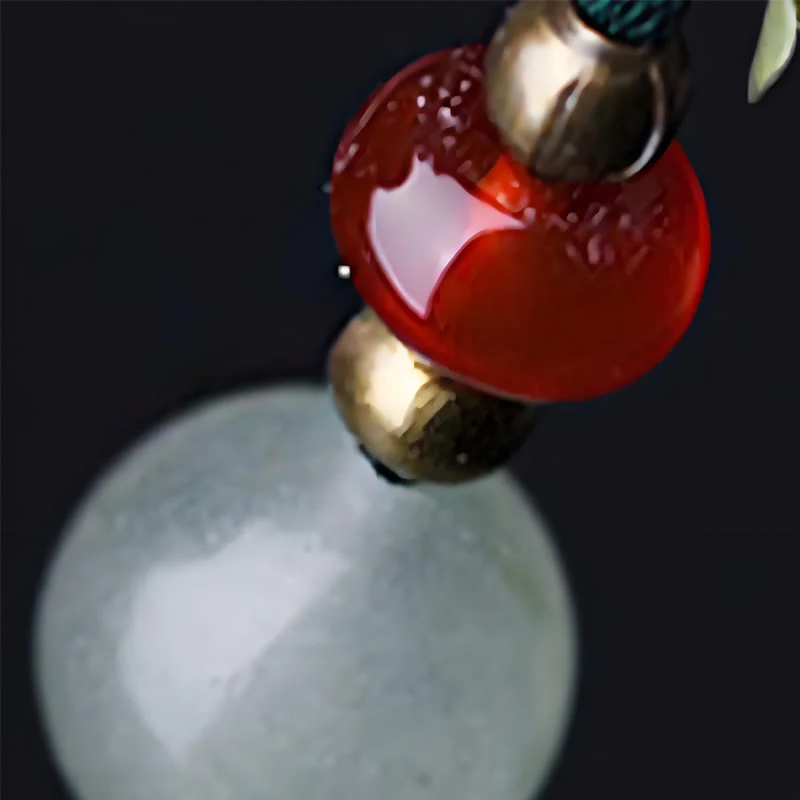 Buddha Stones Green Aventurine Red Agate Alloy Flowers Soothing Hairpin