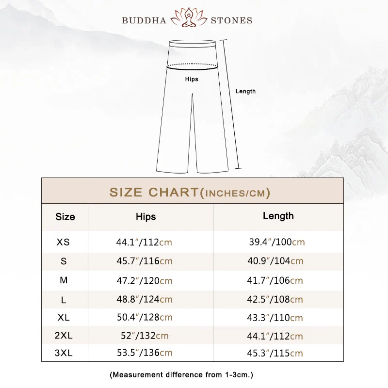 Buddha Stones Summer Unisex Elastic Waist Tai Chi Kung Fu Qigong Practice Cotton Breathable Pants With Pockets