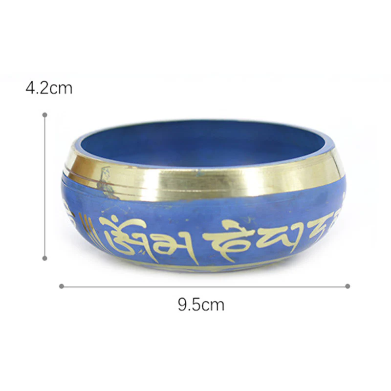 Buddha Stones Tibetan Sound Bowl Handcrafted for Relaxation Meditation Prayer Singing Bowl Set
