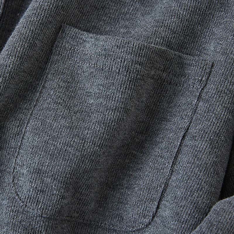 Buddha Stones Plain Buttons Women's Cotton Hooded Jacket With Pockets