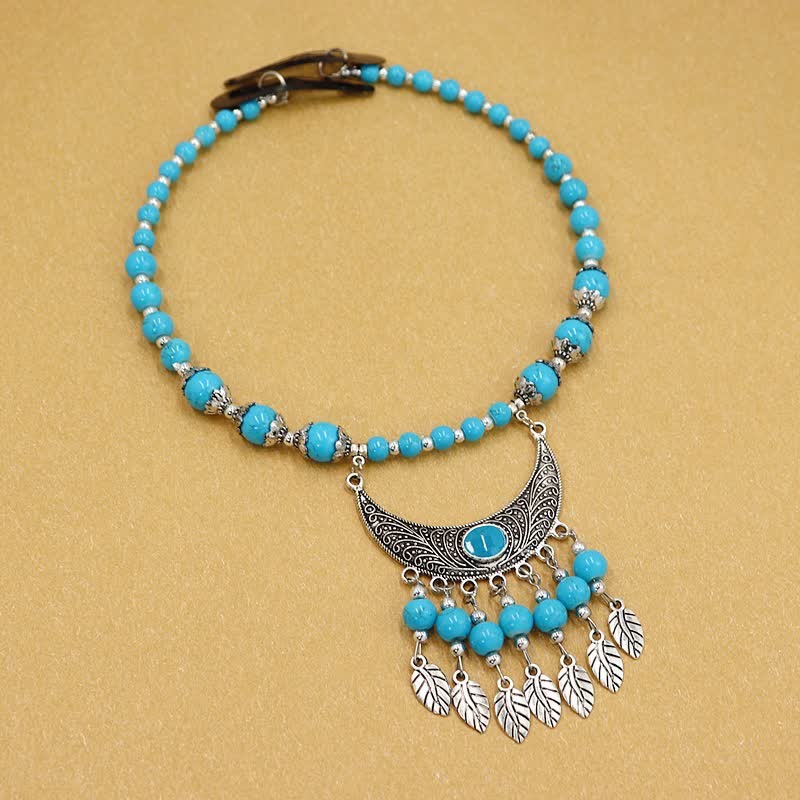 Buddha Stones Tibetan Exotic Beads Tassel Hair Decoration