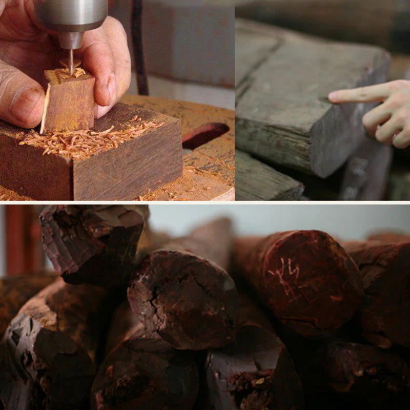 Buddha Stones 925 Sterling Silver Indian Small Leaf Red Sandalwood Aquamarine Full of Gold Star Chinese Knotting Blessing Bracelet
