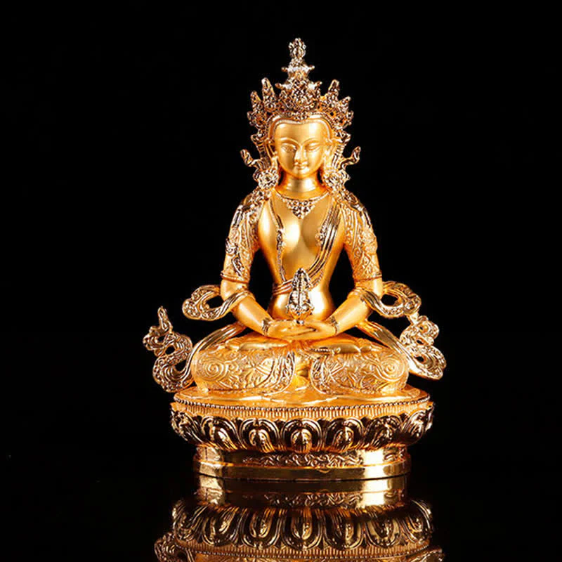 Buddha Stones Longevity Buddha Figurine Serenity Statue Home Decoration