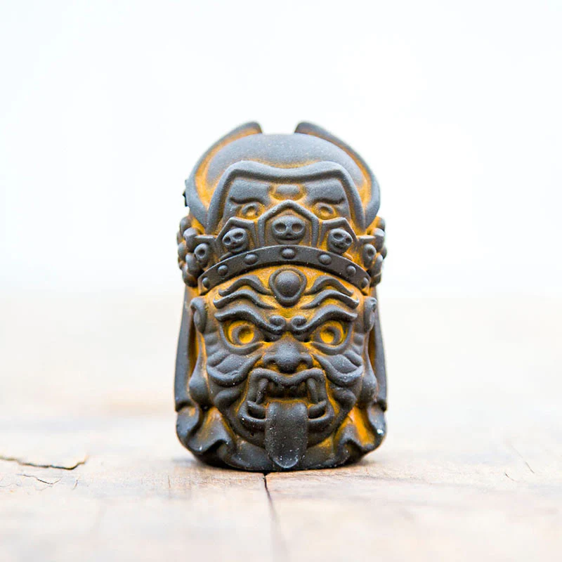 Buddha Stones Handmade Zakiram Iron Powder Rust Cast Resin Statue Zen Home Decoration