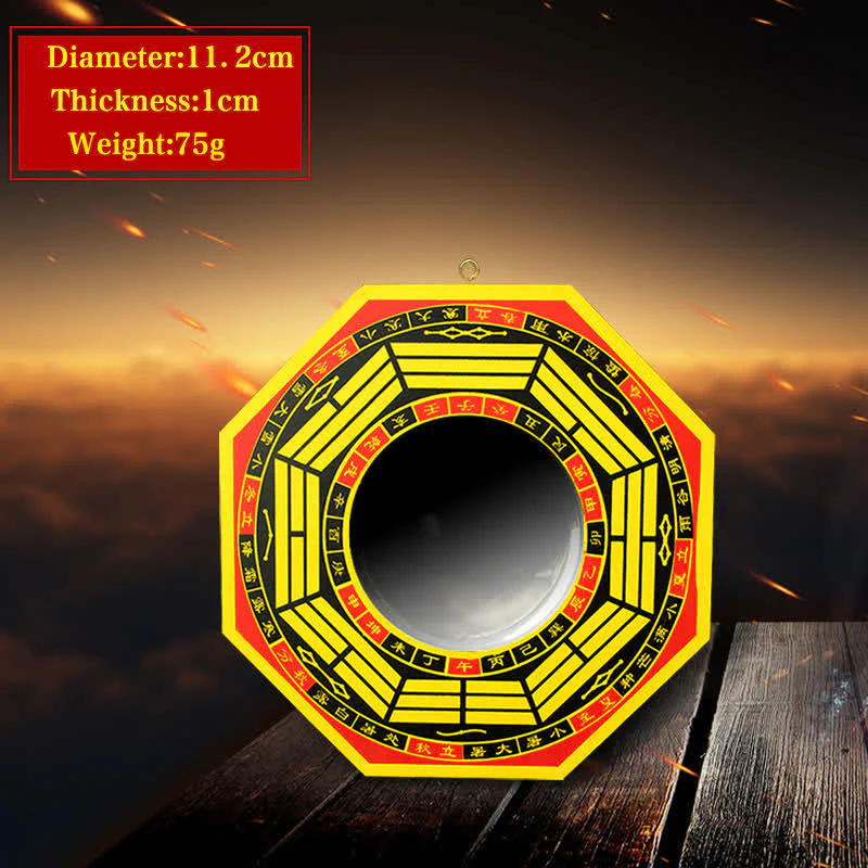 Buddha Stones Feng Shui Bagua Map Balance Living Room Energy Map Mirror