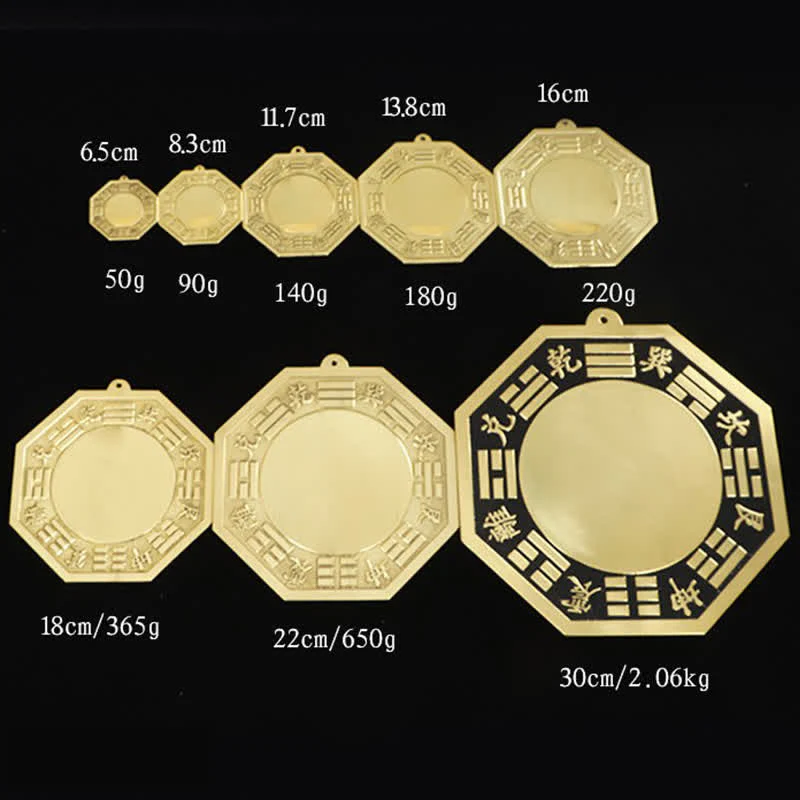 Buddha Stones Feng Shui Bagua Map Copper Balance Energy Map