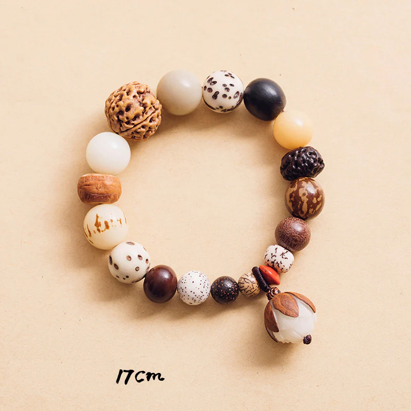 Buddha Stones Bodhi Seed Lotus Wisdom Peace Wrist Mala Bracelet