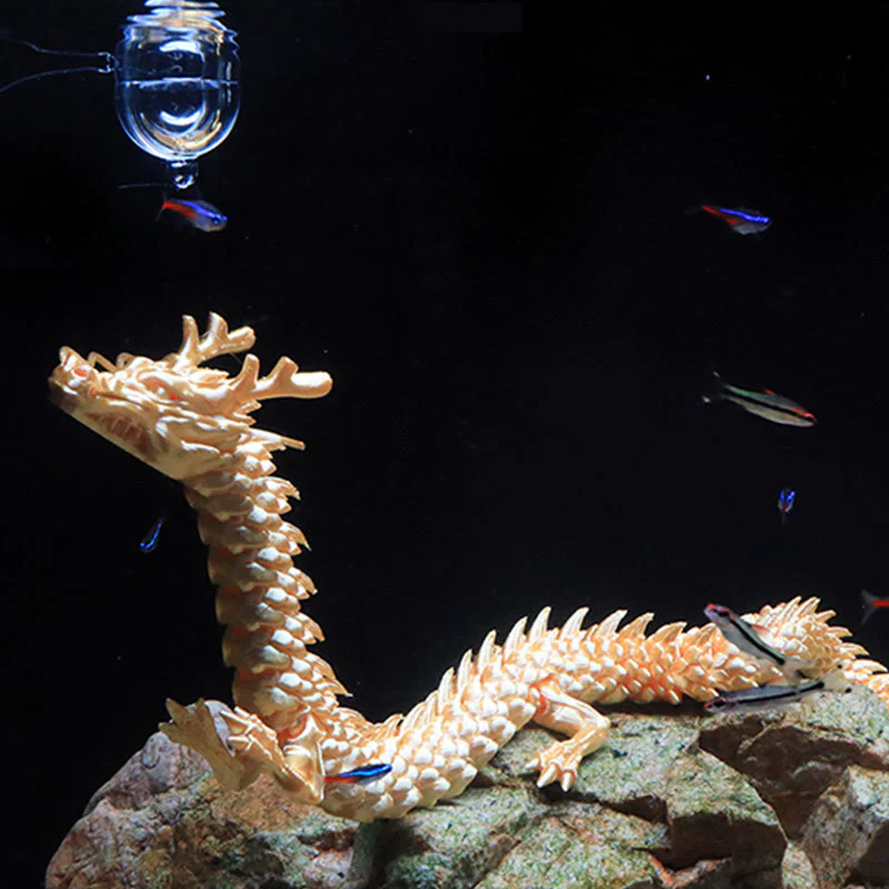 Buddha Stones Feng Shui Dragon Luminous 3D Printed Dragon Luck Success Home Decoration