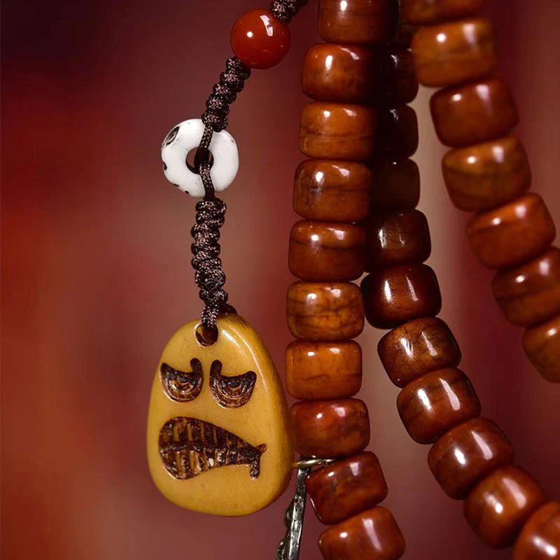 Buddha Stones Tibet 108 Beads Bone Beads Dzi Bead Strength Mala