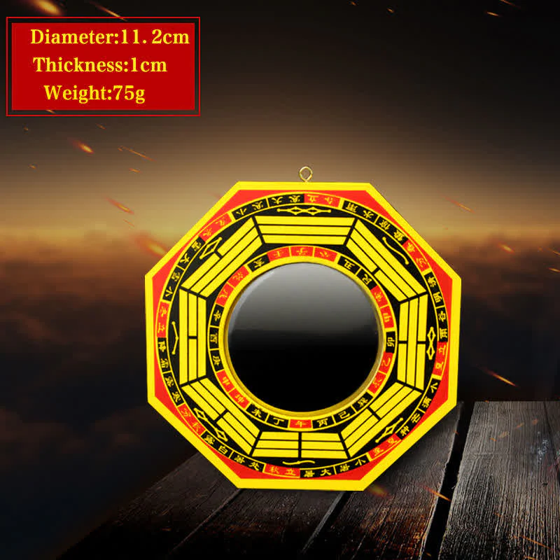 Buddha Stones Feng Shui Bagua Map Balance Living Room Energy Map Mirror