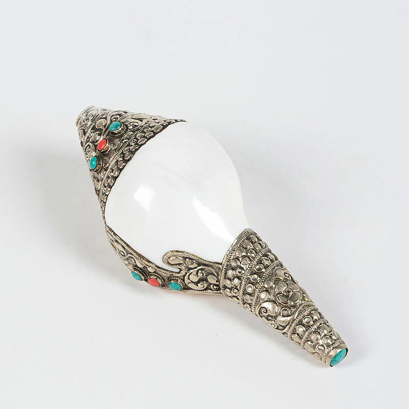 Buddha Stones Tibetan Natural Shankha Conch Shell Seashell Wealth Lucky Home Decoration