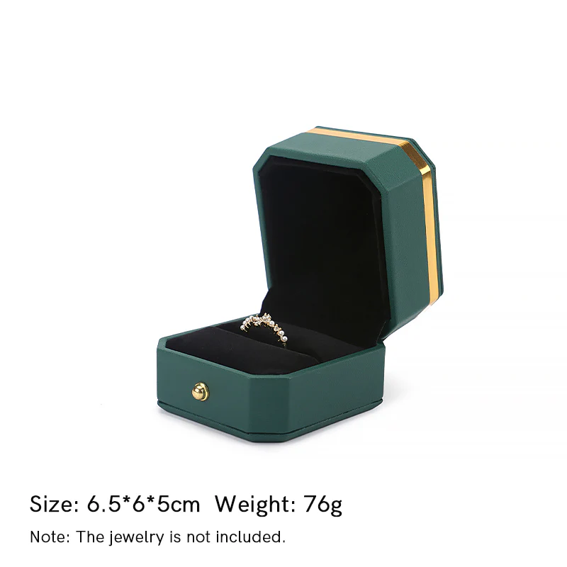 Buddha Stones Jewelry Storage Box PU Leather Gift Box