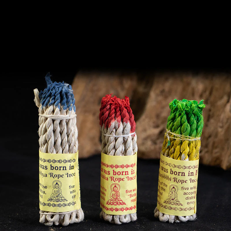 Buddha Stones Nepal Rope Incense Purify Healing Meditation Incense