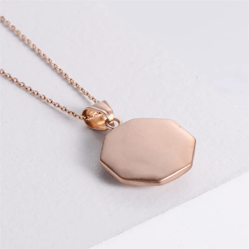 Buddha Stones Bagua Yin Yang Titanium Steel Balance Necklace Chain Pendant