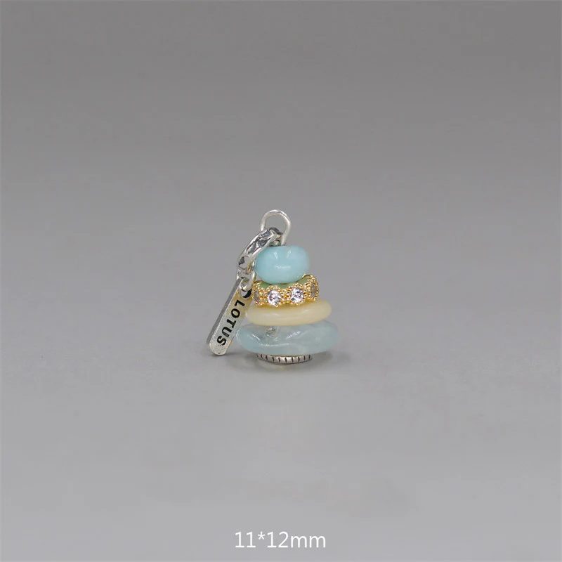 Buddha Stones Zen Cairn Labradorite Various Crystals Calm Pendant Necklace