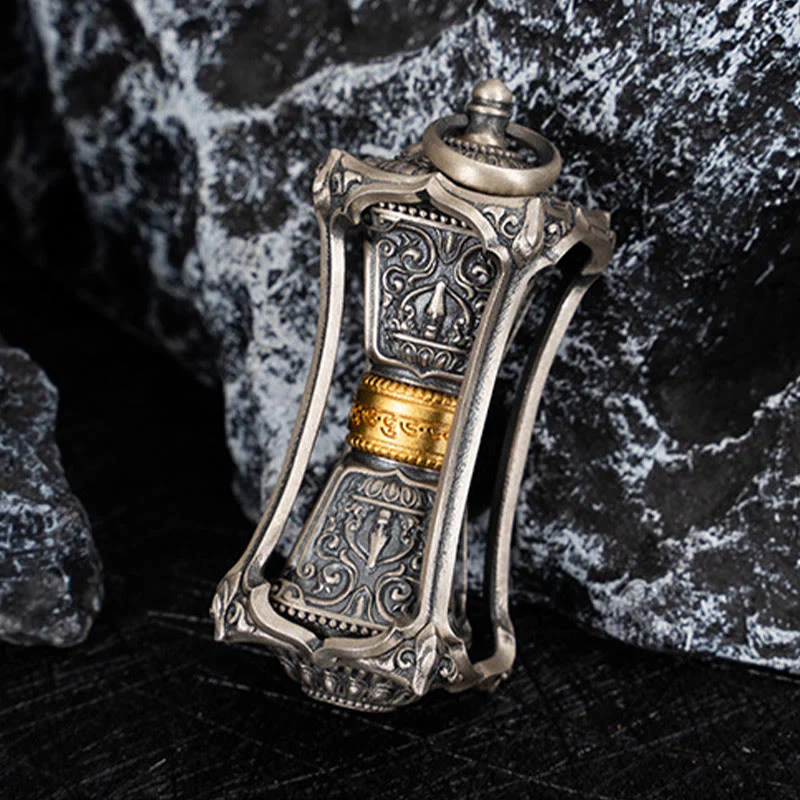 Buddha Stones 925 Sterling Silver Tibetan Zakiram Goddess of Wealth Blessing Necklace Pendant