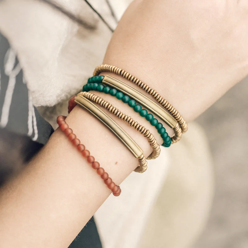 Tibetan Various Agate Stone Copper Protection Triple Wrap Bracelet (Extra 30% Off | USE CODE: FS30)