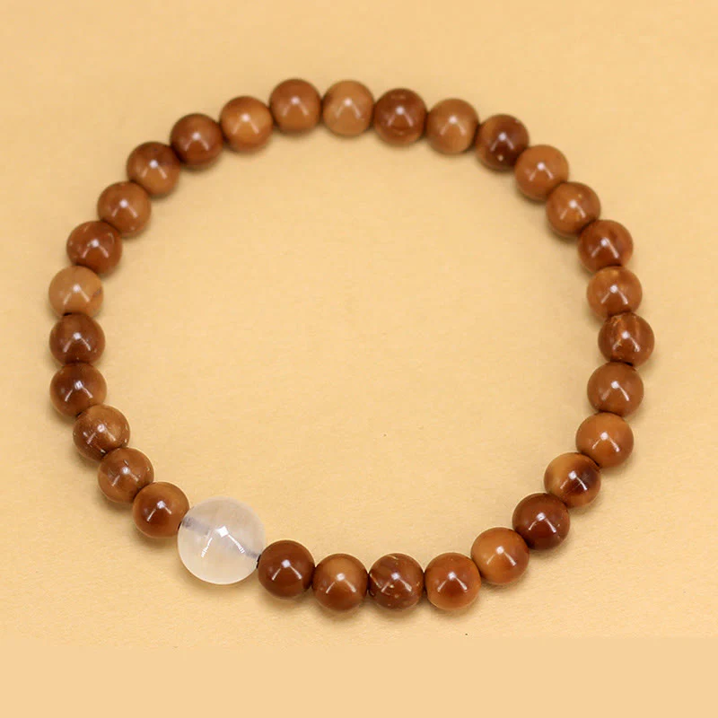 Buddha Stones Kuka Seed Agate Stone Luck Bracelet