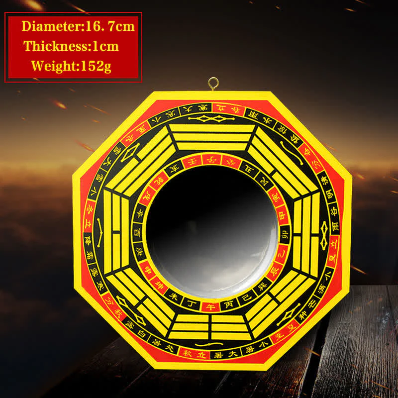 Buddha Stones Feng Shui Bagua Map Balance Living Room Energy Map Mirror