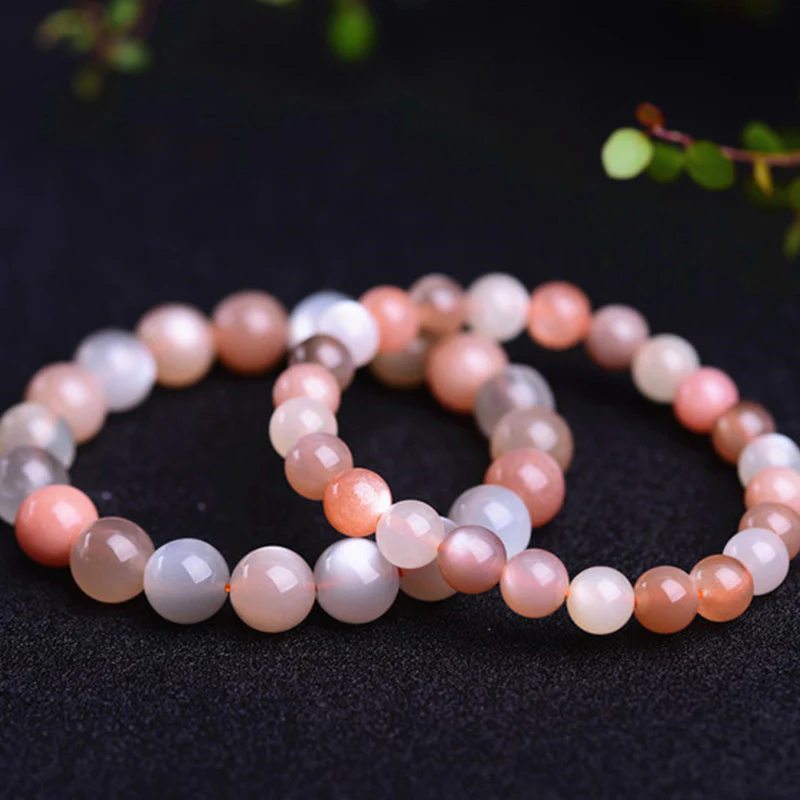 Buddha Stones Natural Moonstone Wealth Positive Bracelet