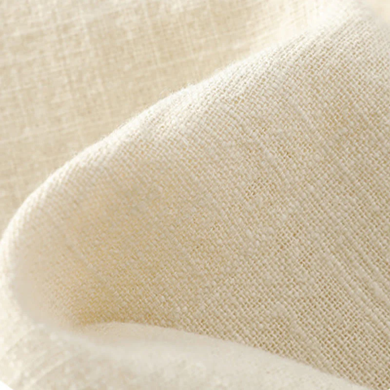 Buddha Stones Men's Button Ramie Linen Cotton Fleece Lined Jacket Shirt With Pockets