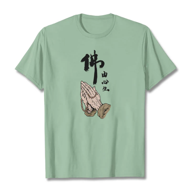 Buddha Stones Praying Tee T-shirt