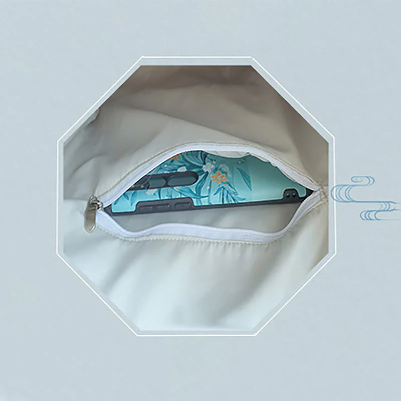 Buddha Stones Pear Flower Plum Peach Blossom Bamboo Embroidery Canvas Large Capacity Shoulder Bag Tote Bag