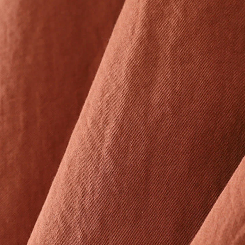 Buddha Stones Casual Ruffled Lace Patchwork Design Puff Sleeve Cotton Midi Dress With Pockets