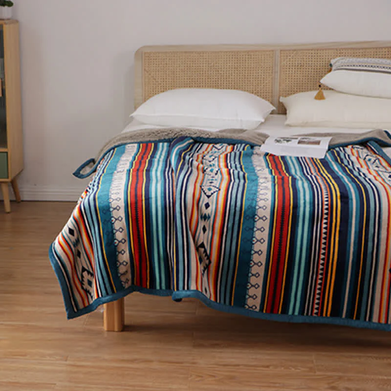 Buddha Stones Geometric Warm Soft Bed Throw Blanket