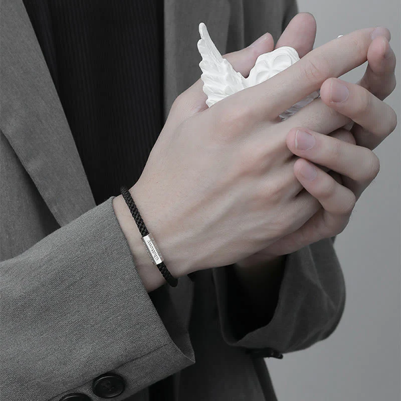 Buddha Stones Seven Deadly Sins Seven Virtues Braided String Bracelet