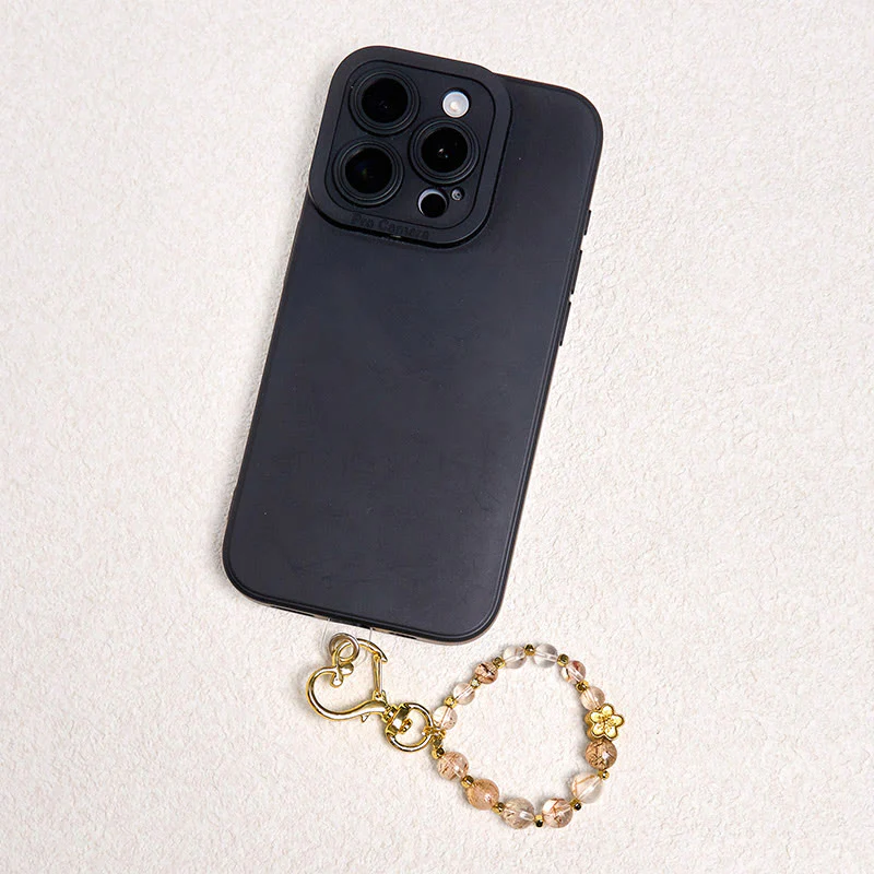 Buddha Stones Natural Super Seven Crystal Plum Blossom Spiritual Chain Bag Hanging Decoration