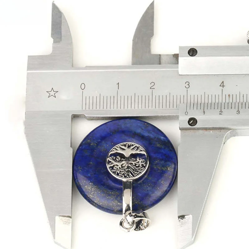 Buddha Stones Various Crystal Rose Quartz Green Aventurine Amethyst The Tree of Life Kindness Necklace Pendant