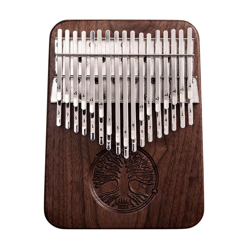 Buddha Stones Kalimba 34 Keys Thumb Piano Tree of Life Design Portable Finger Marimba Piano