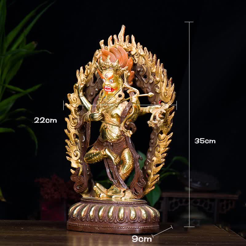 Buddha Stones Kurukulla Buddha Figurine Serenity Copper Statue Home Decoration