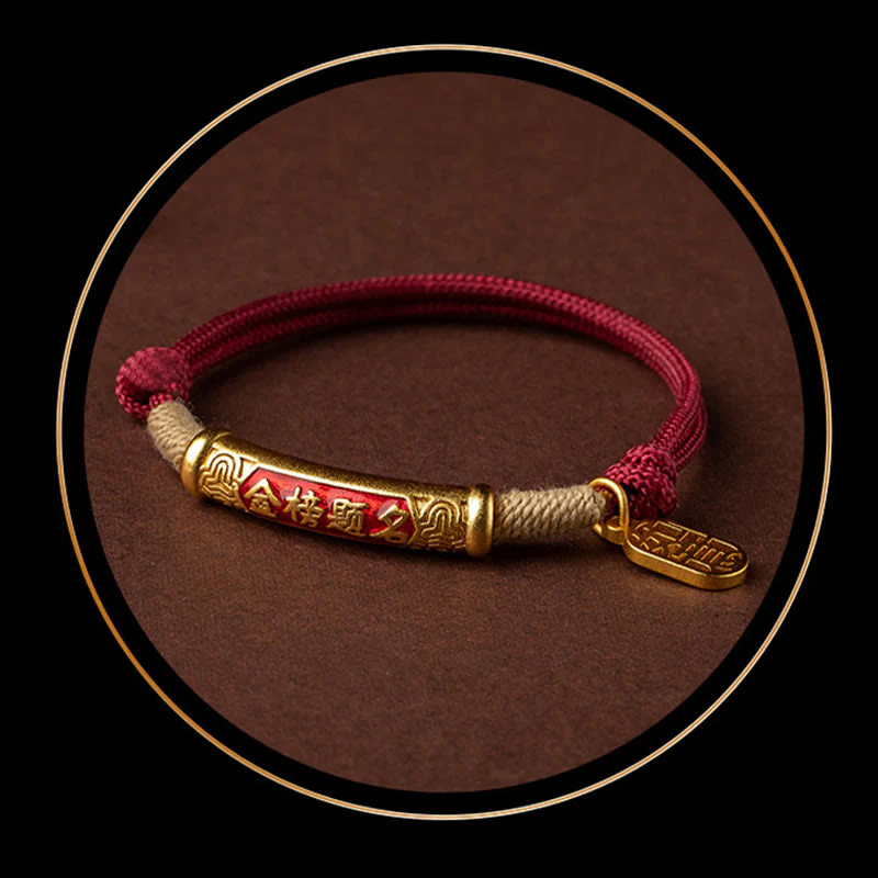 Buddha Stones 999 Sterling Silver Tibet Handmade Om Mani Padme Hum Fu Character TopRank Character Luck Braided Bracelet