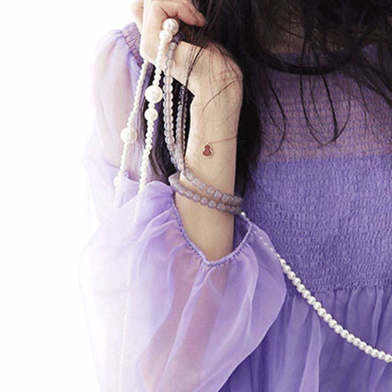 Buddha Stones Natural Amethyst Crystal Meditation Healing Bracelet