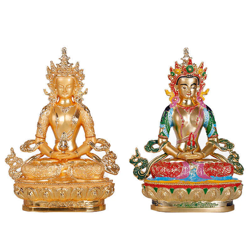 Buddha Stones Longevity Buddha Figurine Serenity Statue Home Decoration