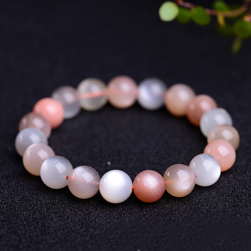 Buddha Stones Natural Moonstone Wealth Positive Bracelet
