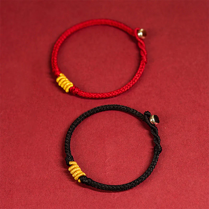 Buddha Stones Handcrafted King Kong Knot Luck Protection Braid Rope Bracelet