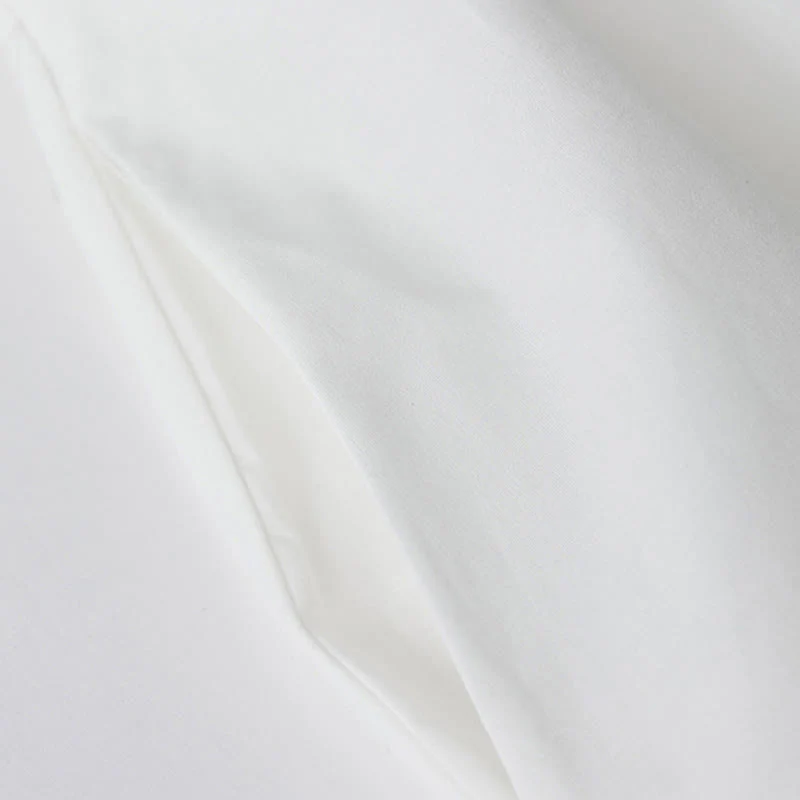 Buddha Stones Printing Irregular Lines Back Lace-up Design Lapel Cotton Midi Dress With Pockets