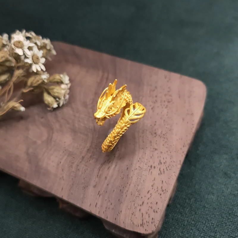 FREE Today: Protection Dragon Strength Adjustable Copper Ring