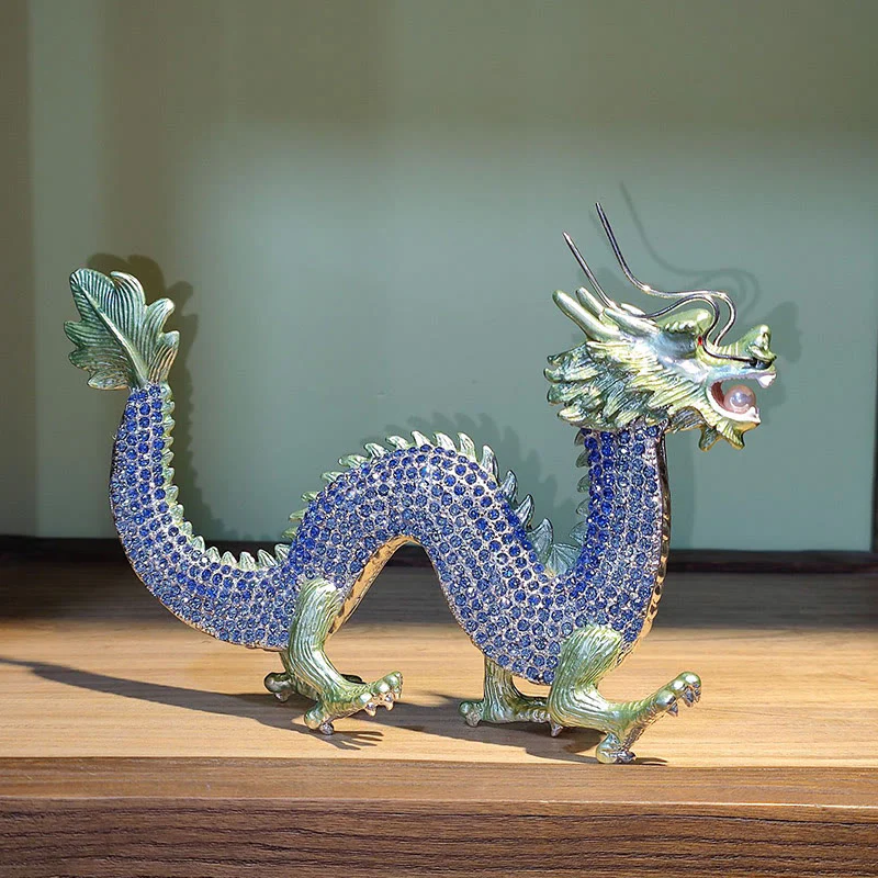 Buddha Stones Handmade Feng Shui Dragon Luck Success Home Decoration