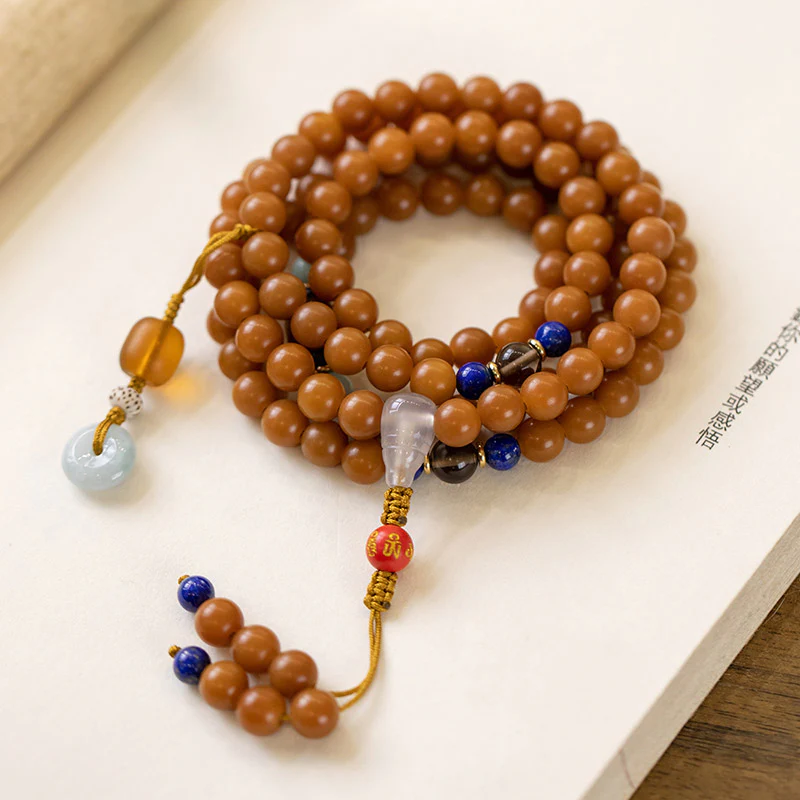 Buddha Stones 108 Beads Bodhi Seed Blessing Meditation Bracelet Mala