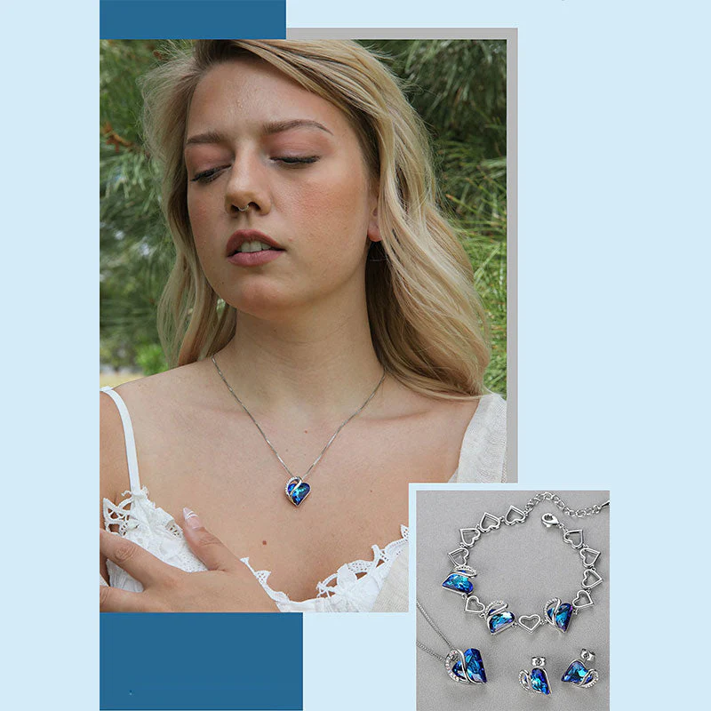 Buddhastoneshop Love Heart Birthstone Healing Energy Necklace Pendant (Extra 30% Off | USE CODE: FS30)